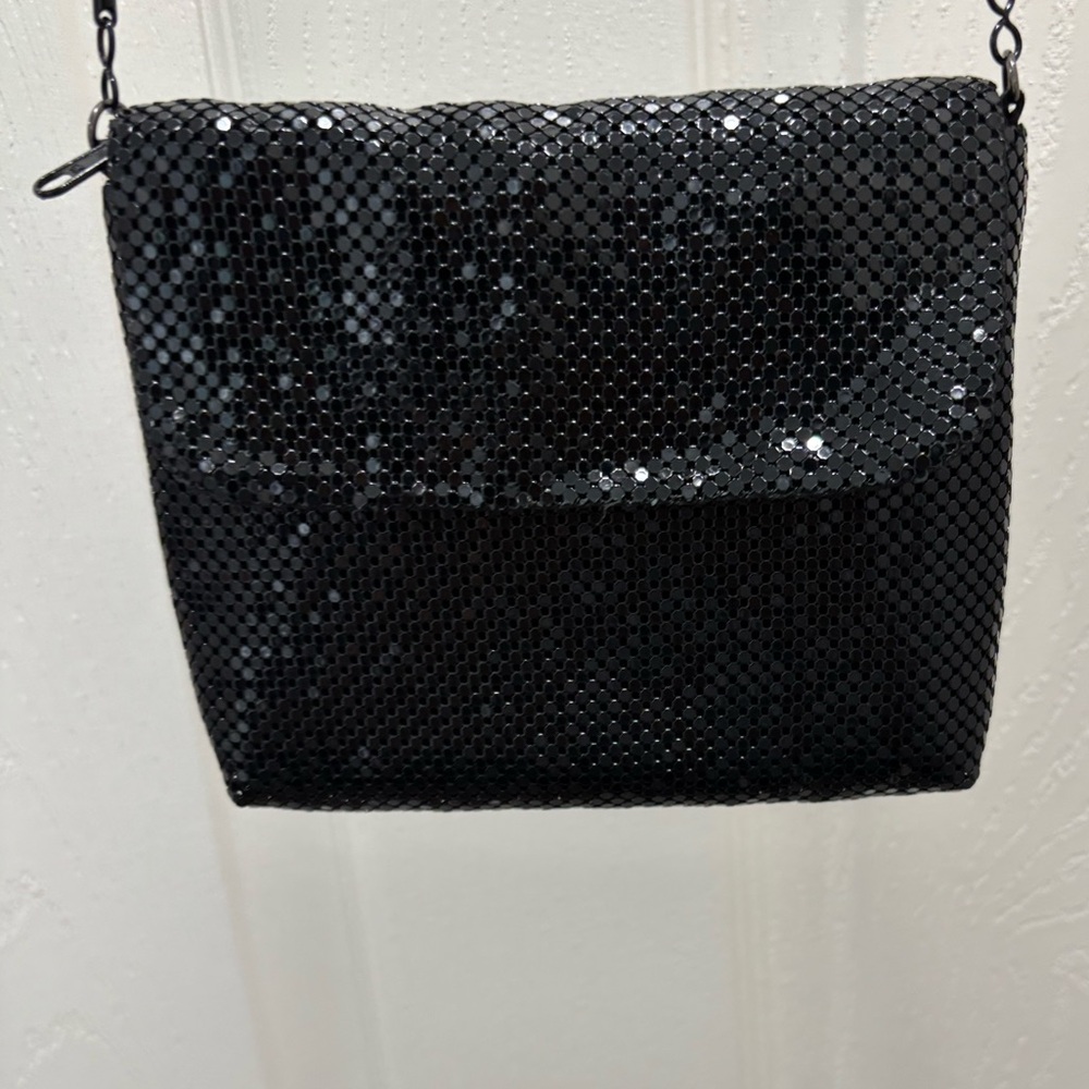 Valerie Stevens Elegant Black Beaded Clutch/Purse - EUC